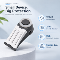Alarme de vibration pour porte et fenêtre MEINOE 125 dB - Capteur de sécurité double mode avec ventouse pour la maison, les voyages, l'hôtel CE FCC