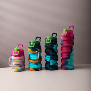 Vaso Plegable de Silicona Creativo, Portátil, Ecológico, Seguro para Beber, 500 ml, para Deportes al Aire Libre, Fitness, Camping y Viajes - Product Image 2