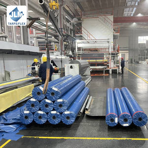 Bâche de protection ignifuge pour soudeurs, bâche robuste de 20 x 30 pieds en vinyle enduit de PVC en rouleau - Product Image 3