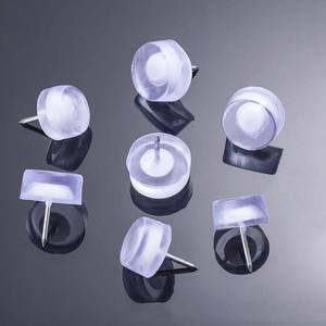 Pattes de meubles en plastique antidérapantes protecteurs de sol robustes transparents avec tête <span class=keywords><strong>pour</strong></span> pieds de chaise de table de canapé empêchent les rayures - Product Image 1
