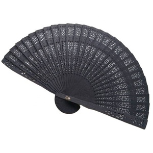 Alta calidad superventas precio de fábrica pequeña impresión personalizada sandalia ventilador de mano de madera para regalo de boda - Product Image 4