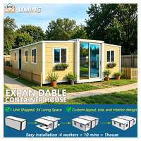 Chambre d'activités préfabriquée mobile rapide en acier, à double aile extensible et pliable, très vendue, pour chambre et atelier