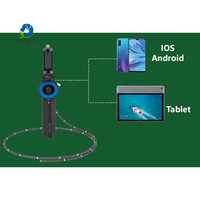 Endoscope vétérinaire EUR VET 75 cm, 5,8 mm, 2,0 mm, poignée de direction universelle à 360°, connexion Wi-Fi, Android, iPad, pour hôpital vétérinaire pour petits animaux