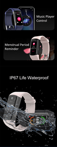 Pulsera Inteligente de Salud IP67 Resistente al Agua con ECG, HRV, Monitor de Presión Arterial y Temperatura, Llamadas Bluetooth, Rastreador de Actividad para Hombres y Mujeres - Product Image 3