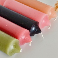 Nouvelle Conception Bougie Artisanale Colorée à Flamme Colorée Sans Fumée pour Mariages, Noël, Halloween, Pâques, Utilisation à la Maison et à l'Église