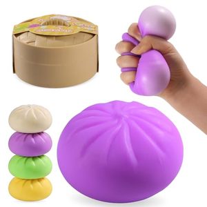 Funny Face Giant Bun <b>Squishy</b> Realistic Food Toy Slow Rebound Stress Relief Squeeze Toy - Product Image 1