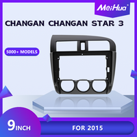 Cadre autoradio Android Meihua pour CHANGAN STAR 3 2015 9 pouces, kit de cadre de navigation automobile avec faisceau de câblage