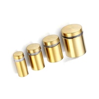 Stainless Steel Business Sign Fasteners 12*75mm Standoffs Lock Washer Bright Face/Brushed Finish Customizable Length Custom