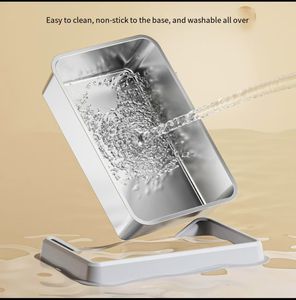 Kotak sampah kucing baja tahan karat dan plastik 70 cm-ukuran besar-tahan percikan-permukaan tahan lengket-mudah dibersihkan-pengontrol bau-ramah lingkungan - Product Image 4