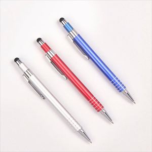 High Quality Wholesale Custom Logo Aluminum Ballpoint <b>Pen</b> Business Writing Press for Stylus 0.7mm Writing Promotional Features - Product Image 4