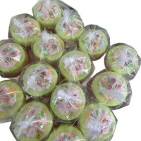 Jouet sensoriel anti-stress TPR à montée lente, gâteau croustillant et moelleux |   Boules de Noël au toucher croustillant et moelleux à l'arôme d'arachide