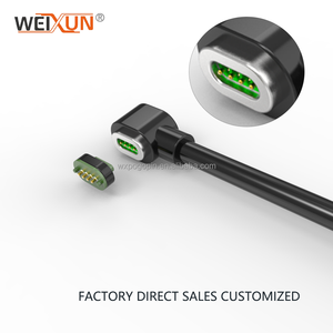 Nguồn nhà máy tùy chỉnh POGO pin4pin đường băng ai Kính từ dữ liệu cáp đường băng 4pin nối từ tính - Product Image 2