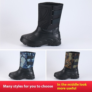 Chaussures de <span class=keywords><strong>ski</strong></span> et d'eau chaudes doublées polaire pour hommes, bottes de pêche légères transfrontalières, protection respirante pour le travail - Product Image 2