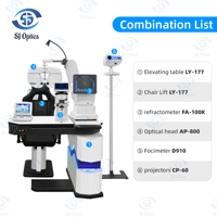 SJ Optics LY-177 Combined Table Optometry Optic Machine Table and Chair Professional Electric Optometry Exam Instrument