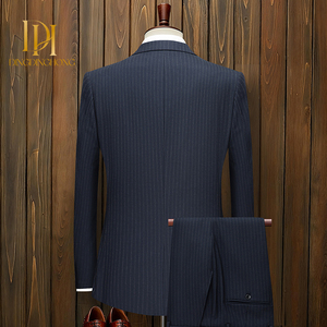 Nouvel ensemble de costume de cérémonie pour homme grande taille : blazer et pantalon à fermeture éclair pour mariage et bureau - Product Image 3