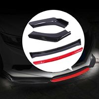 RAPOW pour MG ZS EV MG6 EZS HS EHS - Lèvre de pare-chocs avant en fibre de carbone bleue - Kit carrosserie - Accessoires d'extension pour OLIVER