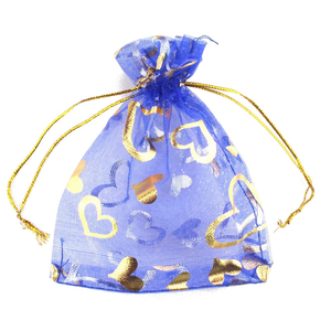 Pochette Cadeau en Organza Cœur Multicolore avec Cordon de Serrage pour Bijoux, Sacs à Bonbons de Mariage - Product Image 4