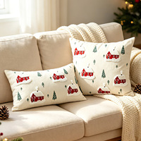 Housse de coussin décorative de Noël en promotion, style moderne et minimaliste, pour canapé, salon, chambre et cadeau de fêtes