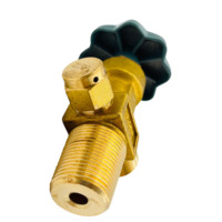 Vanne de cylindre de type clapet CGA540 en laiton fabriquée en usine pour O2/N2/Air PN15 DN4