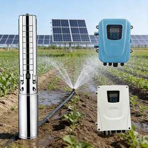 QY Stainless Steel Solar DC <b>Submersible</b> <b>Pump</b> 1125W 5.5m³/h Flow 76m Head Deep Well <b>Pump</b> for Livestock Emergency <b>Water</b> Supply - Product Image 1
