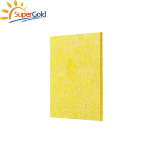 Matériaux d'isolation thermique SuperGold 64kg/m3 <span class=keywords><strong>120mm</strong></span> d'épaisseur dalle <span class=keywords><strong>de</strong></span> <span class=keywords><strong>laine</strong></span> <span class=keywords><strong>de</strong></span> <span class=keywords><strong>verre</strong></span> avec certificat CE - Product Image 1