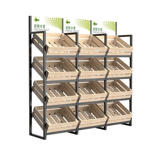Étagère de présentation pour <span class=keywords><strong>fruits</strong></span> <span class=keywords><strong>et</strong></span> légumes de supermarché - Product Image 1