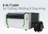 Máquina Láser JQLASER JQ1390 6 en 1 de 100W, 150W, 800W y 1200W para Corte de Precisión de Hardware, Creación de Muestras, Publicidad en Metal