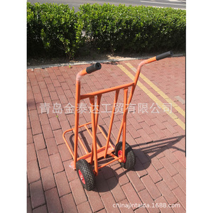 Hand Cart <b>Foldable</b> Steel 2 Wheels Red Industrial Warehouse <b>Trolley</b> HT1894M - Product Image 5