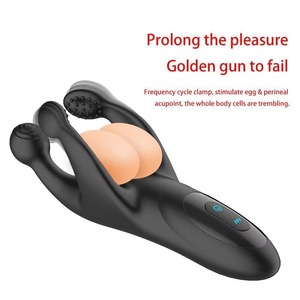 Godet de masturbation automatique pour hommes, masseur de prostate à trois pointes, jouet sexuel en <span class=keywords><strong>silicone</strong></span> pour hommes - Product Image 3