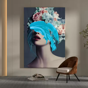 Peinture personnalisée HD modèle féminin africain peint sur toile pour la maison moderne chambre luxueuse impression murale décorative - Product Image 6