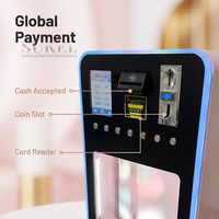 Mini distributeur automatique mural britannique avec vitrine pour préservatifs, cartes Pokémon, snus à vendre