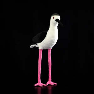 Peluche réaliste d'<span class=keywords><strong>oiseau</strong></span> à ailes noires, jouet en peluche doux pour enfants et amoureux des oiseaux - Product Image 1