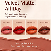 Crème à lèvres mate effet velours Private Label, sensation nuage, non desséchant, gloss longue tenue, anti-transfert, rouge à lèvres liquide, logo personnalisé