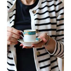 Richard Ginori Lago Impero 12-Cup Coffee Set Abstract <b>Edge</b> <b>Decoration</b> Dinnerware Collection 0kg - Product Image 2