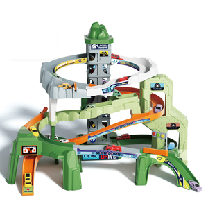 Pista de Carreras de Montaña con Elevador Automático Manual, Set de Juego de Vehículos de Carretera de Montaña Multinivel, Juego de Pista de Estacionamiento para Niños - Product Image 1