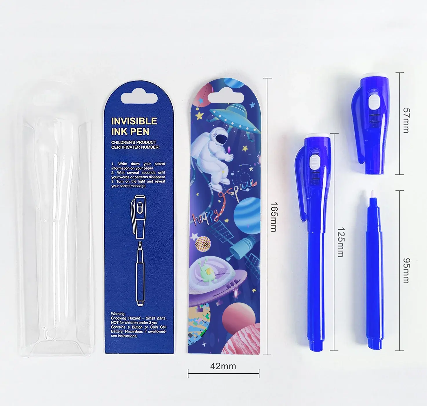 2023 Invisible Ink Pen mit UV-Licht Magic Marker für geheime Nachricht und Kinder Halloween Goodies Bags Toy