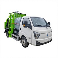 Camion à ordures compacteur 5m³ de marque renommée 4x2 avec conduite à gauche pour la collecte des déchets extérieurs