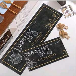 Modern İskandinav basit tasarım kaymaz karikatür mutfak Mat su emici halı uzun ayak halat formatı mutfak paspas - Product Image 2