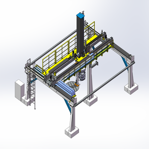 เครื่องจัดการโครงถักอัตโนมัติควบคุมด้วย PLC ความแม่นยำสูงสำหรับการเคลื่อนย้ายชิ้นงาน เครื่องมือกลหลายชนิด กล่องเกียร์ ปั๊ม รับประกัน 1 ปี - Product Image 4