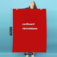 5 Lembar Ukuran Besar 787*1092mm 230gsm Kertas Kartu Keras Buatan Tangan Berwarna-warni untuk Latar Belakang Dinding Budaya
