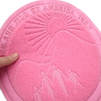 Jack et Jill of America patchs en chenille couleur unique ronde 1938 ans lettres grecques Patch rose grande taille tissu Polyester à coudre