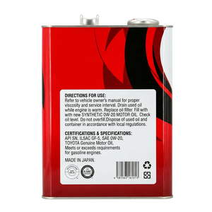 Aceite de Motor Sintético <span class=keywords><strong>Toyota</strong></span> <span class=keywords><strong>0w20</strong></span>, Precio de Fábrica OEM, Aceite de Motor <span class=keywords><strong>0w20</strong></span> para Vehículos <span class=keywords><strong>Toyota</strong></span>, Lubricante para Motor - Product Image 6