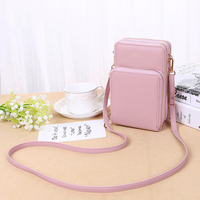 Tas Tangan Kecil Wanita, Dompet Selempang Telepon Seluler Bahu Mini Tempat Kartu