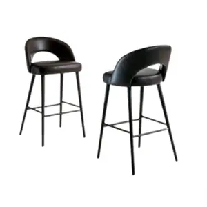 Chaises de bar américaines design simple, tabouret de bar noir