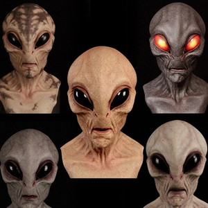 Máscara <span class=keywords><strong>de</strong></span> alienígena <span class=keywords><strong>de</strong></span> Halloween Scary Horrible Horror Alien Supersoft Mask Headgear Creepy Party Decoration Funny Cosplay Prop Masks - Product Image 5