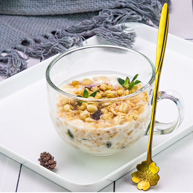 Cheap Promotion Glass Juice Milk Breakfast Glass Cup Mug
