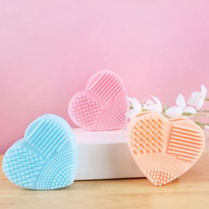 Wholesale Heart-Shaped <b>Silicone</b> Makeup Brush Washing <b>Tool</b> Soft New Washing <b>Tool</b> for Promotional & Business Gifts - Product Image 1