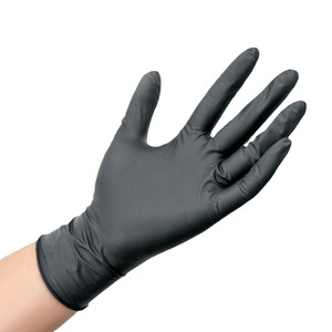 Guantes Desechables de Nitrilo Negros Antideslizantes y Resistentes al Aceite para Belleza, Cuidado del Cabello, Procesamiento de Alimentos y Uso Doméstico - Product Image 1