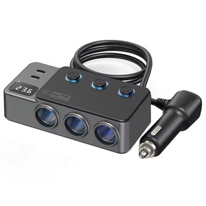 Nuovo Adattatore Splitter Accendisigari Auto con 3 USB Ricarica Rapida QC3.0 e PD35W, Caricabatterie Auto 12V 120W con Monitoraggio e <span class=keywords><strong>2</strong></span> Porte Type-<span class=keywords><strong>C</strong></span> - Product Image 5