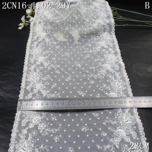 23cm morbido elastico nero rosso blu Tulle ricamato pizzo <span class=keywords><strong>con</strong></span> piccoli pois fiore elasticizzato pizzo ricamato per donna reggiseno - Product Image 6